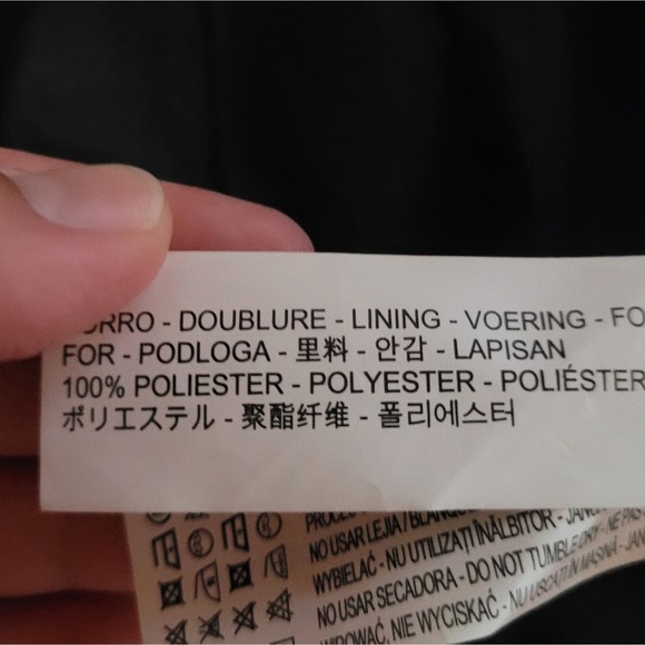 Zara Navy Blue Zip & Button Front Windbreaker Jacket - Picture 15 of 16